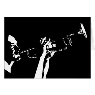 Abstract Jazz Trumpet Player