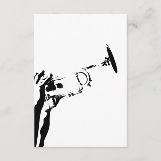 Abstract Jazz Trumpet RSVP Card