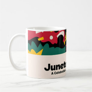 Abstract Juneteenth Celebration of Freedom Design Coffee Mug