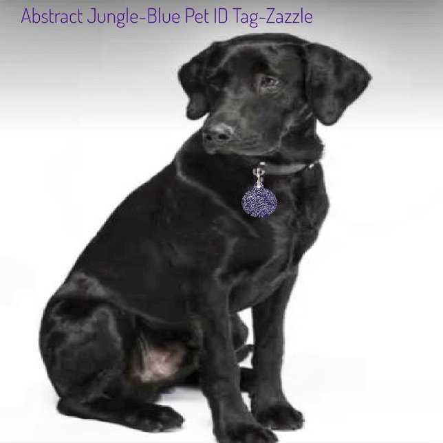 Abstract Jungle-Blue   Pet Tag (Creator Uploaded)