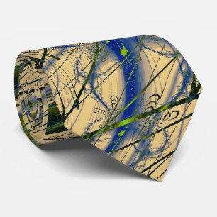 Abstract Jungle Design Tie