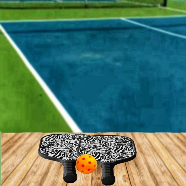 Abstract Jungle Pickleball Paddle (This Abstract Jungle Pickleball Paddle, gives an African print style, to its design!)