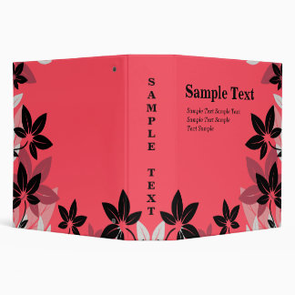 Abstract Jungle Pink Binder