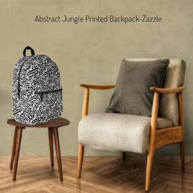 Abstract Jungle Printed Backpack (Creator Uploaded)