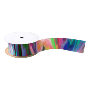 Abstract Jungle Satin Ribbon