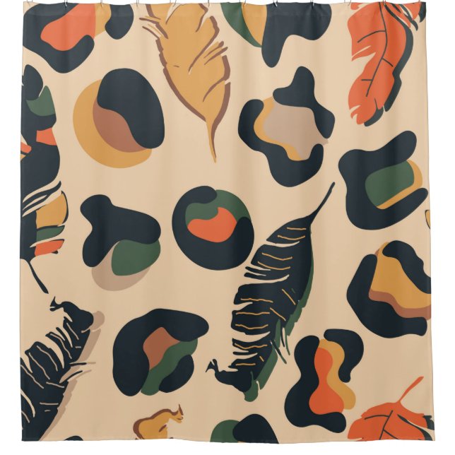 Abstract jungle seamless pattern,wild animal backg (Front)