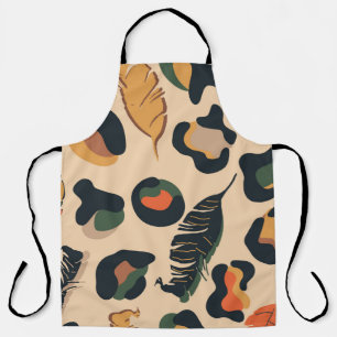 Abstract jungle seamless pattern,wild animal backg apron