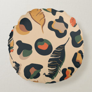 Abstract jungle seamless pattern,wild animal backg round pillow
