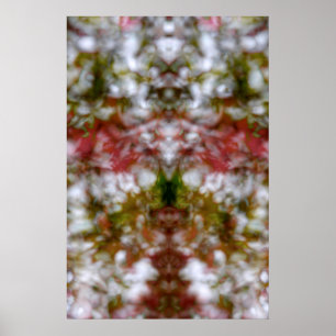 Abstract kaleidoscope figure poster