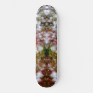 Abstract kaleidoscope figure skateboard