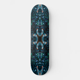 Abstract kaleidoscope figures pattern skateboard