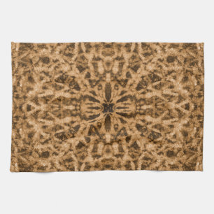 Abstract kaleidoscope fur pattern kitchen towel