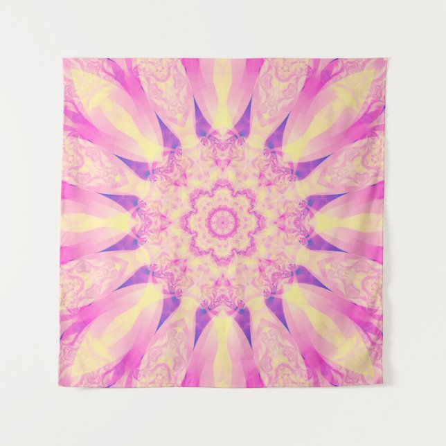 Abstract kaleidoscope pastel background. Beautiful Tapestry (Front)