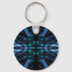 Abstract kaleidoscope pattern keychain