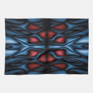 Abstract kaleidoscope pattern kitchen towel