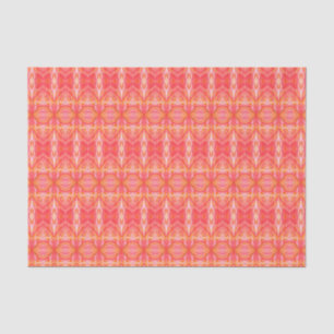 Abstract Kaleidoscope Pattern Pink Tissue Paper