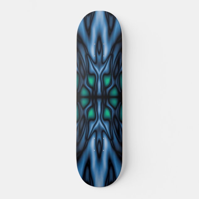Abstract kaleidoscope pattern skateboard (Front)