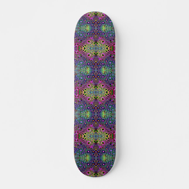 Abstract Kaleidoscope Pattern Skateboard (Front)