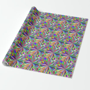 Abstract kaleidoscope wrapping paper