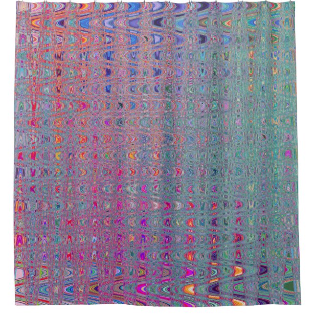 Abstract Kaleidoscopic Retro Boomerang Waves (Front)