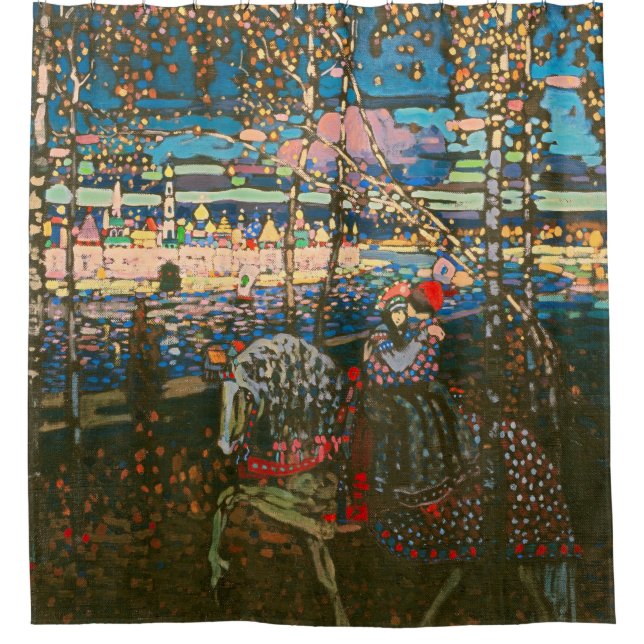 Abstract Kandinsky Riding Couple Colourful (Front)