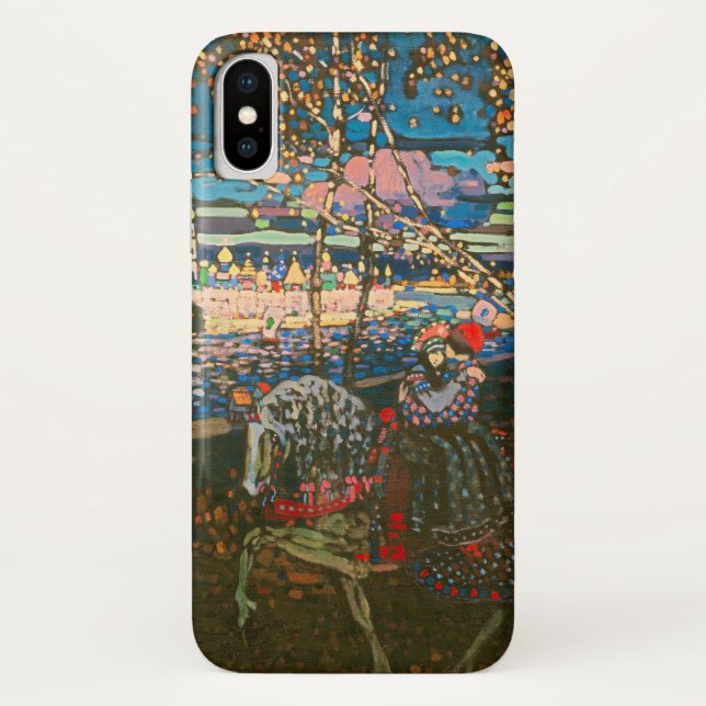 Abstract Kandinsky Riding Couple Colourful Case-Mate iPhone Case (Back)