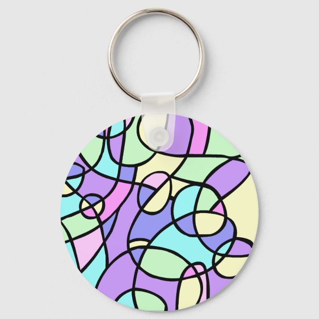 Abstract Keychain (Front)