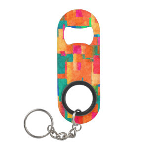 Abstract Keychain Bottle Opener