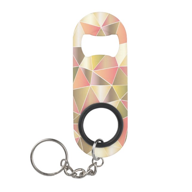 Abstract Keychain Bottle Opener (Front)