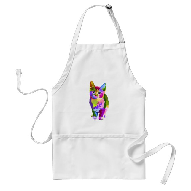 Abstract Kitten  - Customize your own Standard Apron (Front)