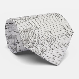 Abstract Klee – Minimalist Lines Tie