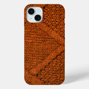 Abstract knitted texture iPhone 15 mini case