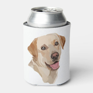Abstract Labrador Art Can Cooler