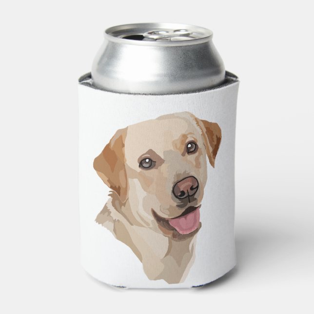 Abstract Labrador Art Can Cooler (Can Front)