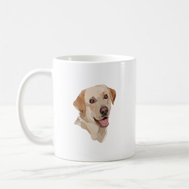 Abstract Labrador Art Coffee Mug (Left)