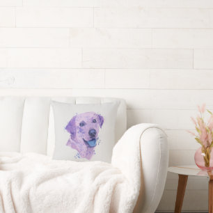 Abstract Labrador Art Throw Pillow
