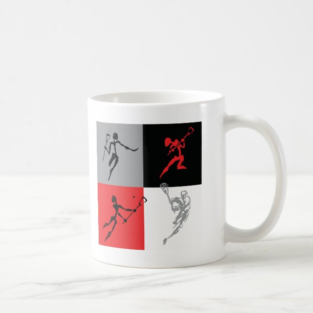 Abstract Lacrosse Coffee Mug (Right)