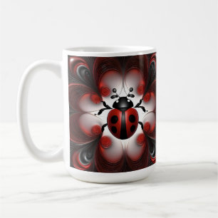 Abstract Ladybird Art Design, Coffee Mug
