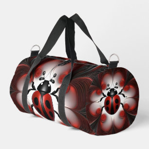Abstract Ladybird Art Design, Duffle Bag