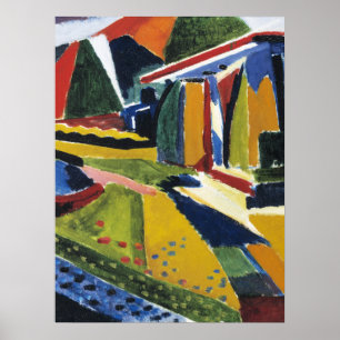 Abstract Landscape, by Henry Lyman Sayen, Poster