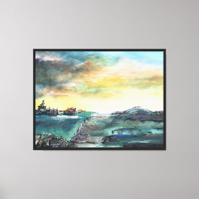 Abstract Landscape Canvas Print (Front)