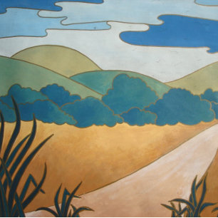 abstract landscape contemporary art jigsaw puzzle