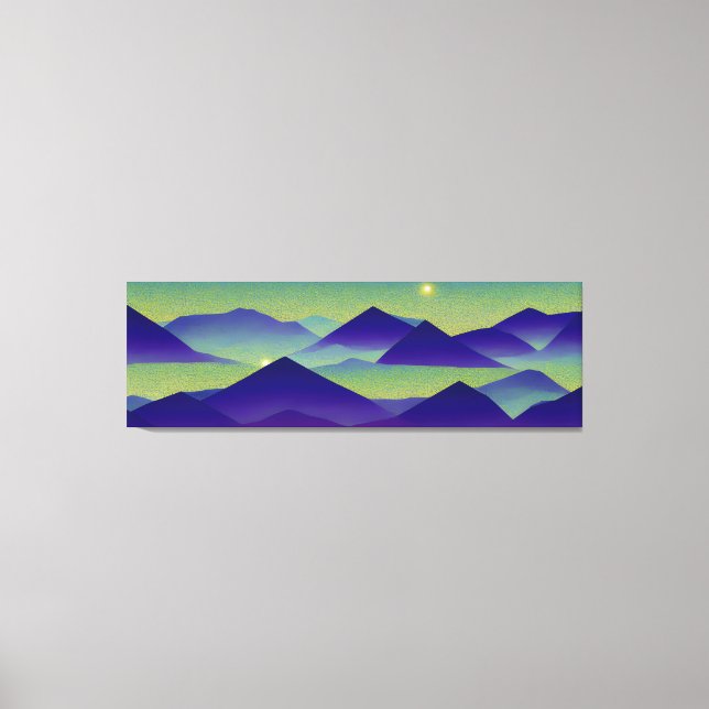 Abstract Landscape Fallen Star 23 Canvas Print (Front)