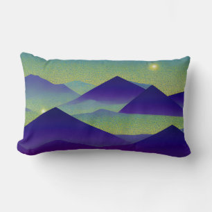 Abstract Landscape Fallen Star 23 Lumbar Pillow