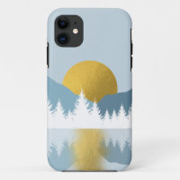 Abstract Landscape Golden Winter Sunset Sunrise