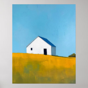 Abstract Landscape Painting, Colourful Modern Wall Poster