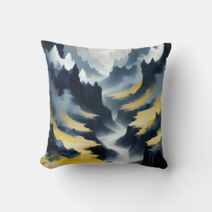 Abstract Landscape Poster Background Wallpaper Art Throw Pillow