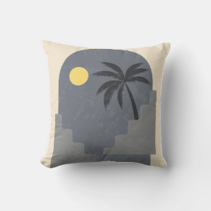 Abstract landscape wall art throw pillow