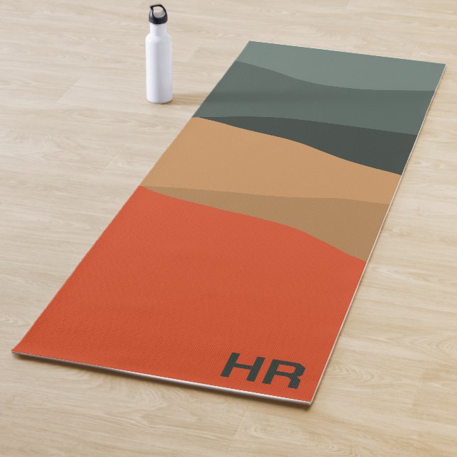 Abstract landscape yoga mat (In Situ)