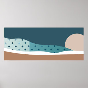 Abstract landscapes poster